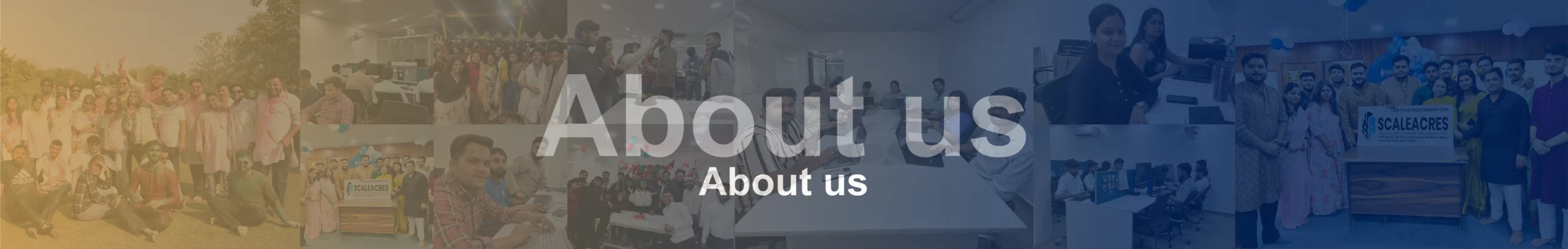 About Us Banner For Scaleacres Team