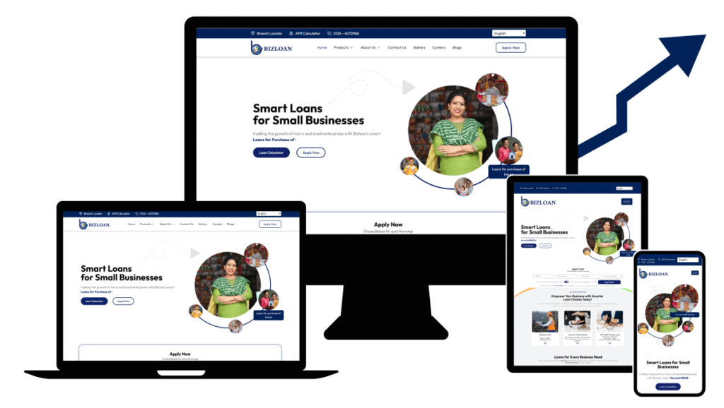 Website Design & Development For Bizloan