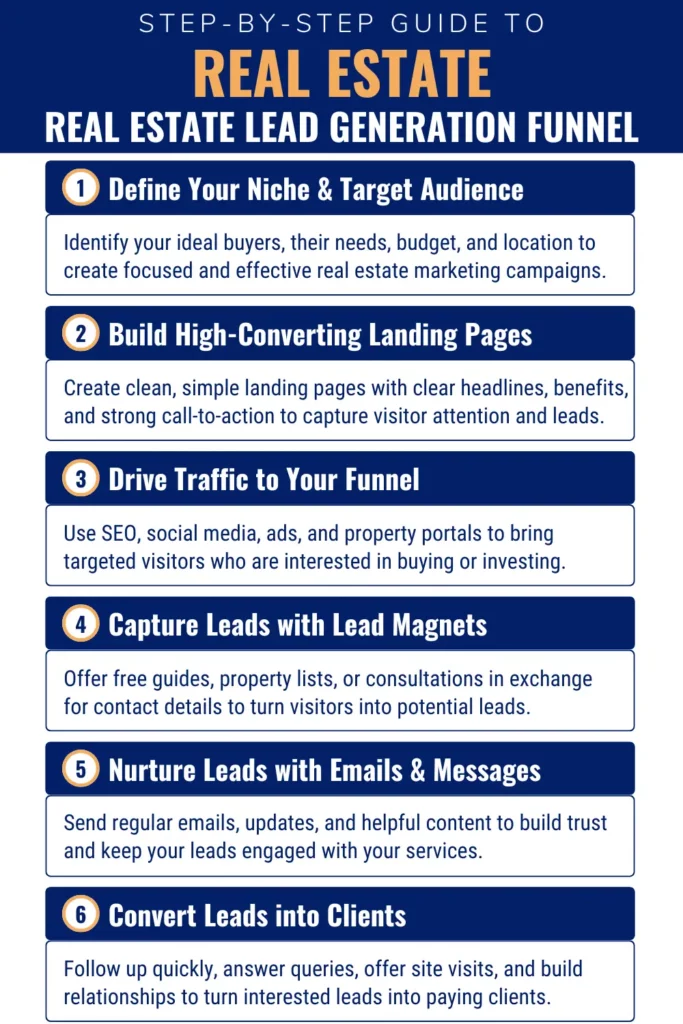 Step by Step Guide on Real Estate Lead Generation Funnel