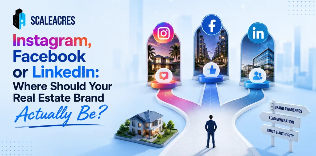 Instagram vs Facebook vs LinkedIn: Where Should Your Real Estate Brand Actually Be?