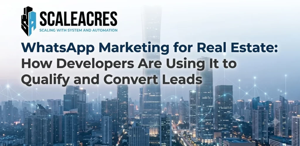 WhatsApp Marketing for Real Estate How Developers Are Using It to Qualify and Convert Leads